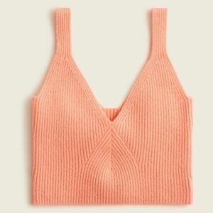 Cashmere Cropped Sweater-Tank